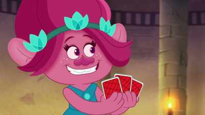 I rolled octuples!
I get an extra go fish card! - Trolls: TrollsTopia