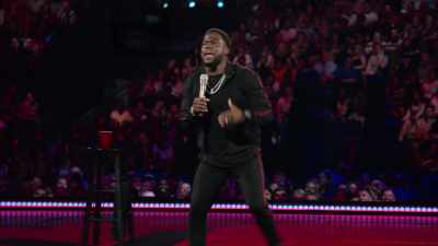I run downstairs, grab my son by the neck. - Kevin Hart: Irresponsible