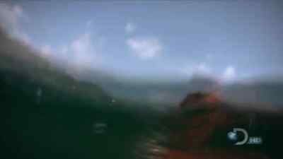 SAFELY THROUGH THE OPEN WATER,
I HIT MY NEXT CHALLENGE -- - Man vs. Wild