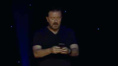I said to her,
"I didn't tweet that." - Ricky Gervais: Humanity