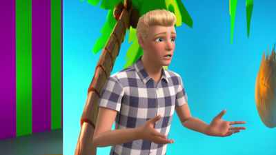 I said I'd stay up
and watch her, - Barbie: A Touch of Magic