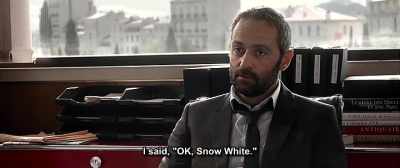 I said, "OK, Snow White." - Up for Love