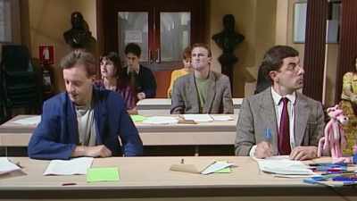 'I said stop writing.' - Happy Birthday Mr Bean