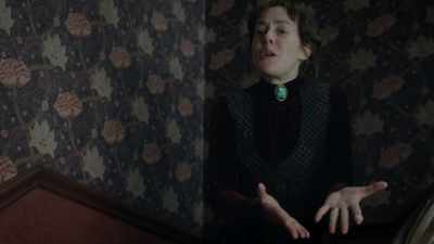 - I saw it again last night
something hovering over her. - Angelica