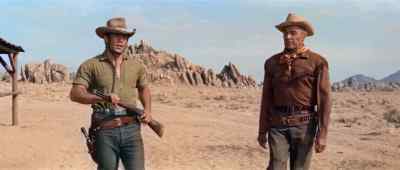 I saw you come up over that rise.
Couldn't quite make you out. - Ride Lonesome