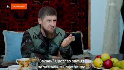 I saw him once,
when I met with the artists. - Welcome to Chechnya