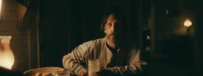 I saw him peer through
the barn door, - Old Henry