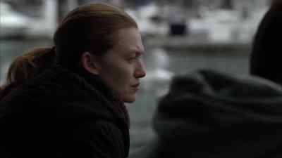 I saw the cops pull up outside. - The Killing