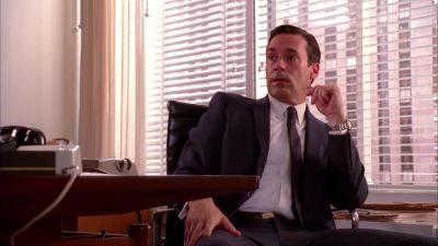 I saw the light go off. - Mad Men