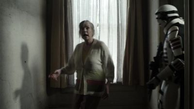 I saw them on
the ladder outside. - The Walking Dead
