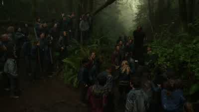 I saw you in the woods with atom. - The 100