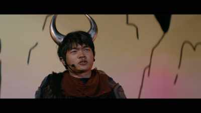 I see a sad, lonely little bull, actually. - American Born Chinese