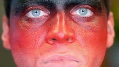 I see black fading through deep red, - Glow Up: Britain's Next Make-Up Star