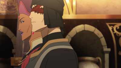 I see. I'm afraid weapons
are not allowed inside. - DOTA: Dragon's Blood