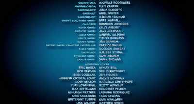 I see my name, I see Brandon's name. - Smurfs: The Lost Village
