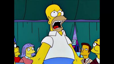 I see the light It burns Hallelujah - The Simpsons