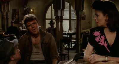 Hey I seen a rabbitWhereSeeWhere He's right here in the barSay hello HarveyI told you so - Who Framed Roger Rabbit