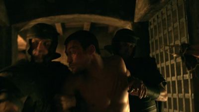 Send him back to the pits! - Spartacus