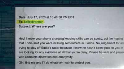 I sent her an email to ask,
"Where are you?" - Never Seen Again