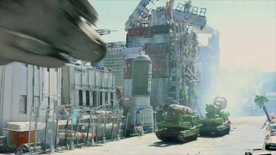- I should have known you
 are a horrible space alien - Giantess Attack vs. Mecha Fembot