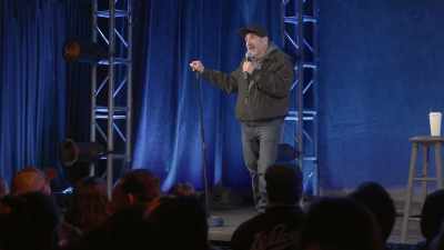 I was sitting in my car,
windows up, engine on, - Dave Attell: Hot Cross Buns