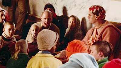 -I was sitting on his lap
when he got hit on the head - Krishnas: Gurus. Karma. Murder.
