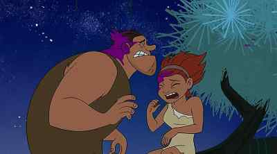Six legs, spider-ant webbing. - Dawn of the Croods