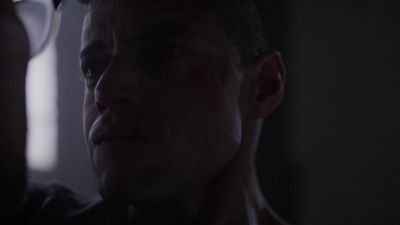 [soft music playing on radio] - Mr. Robot