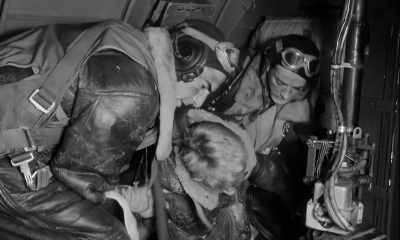 I was sprayed with shrapnel flak
from an exploding cannon shell - The Bloody Hundredth