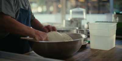 I was stretching the curds, - Chef's Table: Pizza