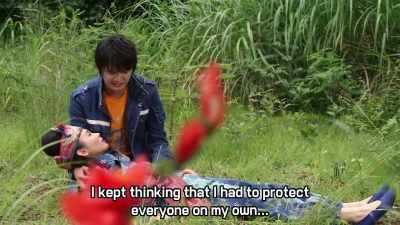 I was stubborn. Thinking I must
protect everyone, on my own. - Ultraman Geed the Movie: Connect! The Wishes!!