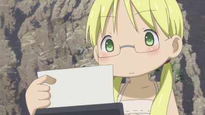 I suddenly realized that thing
was in my back pocket, and... - Made in Abyss: Journey's Dawn