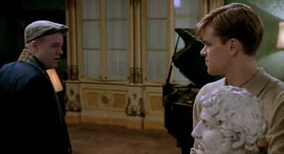 Well I would suggest you ask Dickie that yourselfOtello's is on della Croce just off the CorsoIs it on della Croce just off the CorsoSure You're a quick study aren't youLast time you didn't know you ass from your elbowand now you're giving me - The Talented Mr  Ripley
