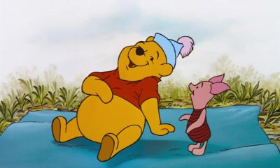 I sure like bouncing Wasn't that fun Piglet - The Many Adventures of Winnie the Pooh