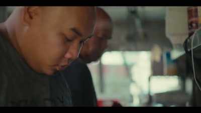 I take fresh poke,
and I throw it in the pan, - Street Food: USA