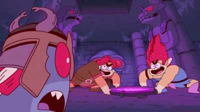 I take showers
with cauldron goo. [grunts] - ThunderCats Roar