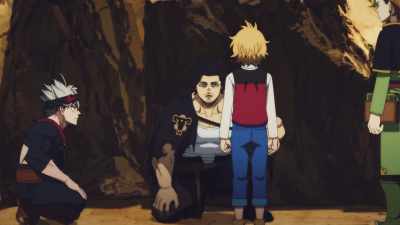 I was taking a dump,
and it took me a while so I'm late. - Black Clover: Sword of the Wizard King