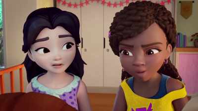 I was talking
about Carter's mustaches, - LEGO Friends: Girls on a Mission
