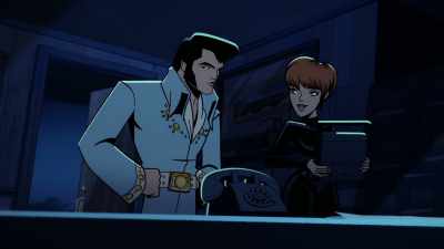 - İşte böyle. Bak.
- Bu lanet şarkıdan kurtulamıyorum. - Agent Elvis