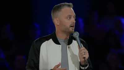 I tee off, then play four holes
alone with my driver. - Nate Bargatze: Hello World