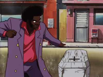 I tell you, 'cause I'm
putting your corpse inside it! - Cowboy Bebop