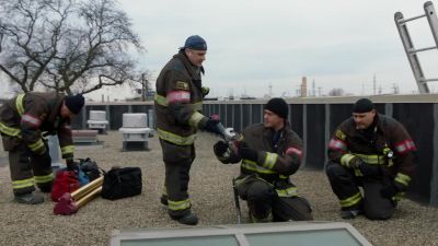 [tense music] - Chicago Fire