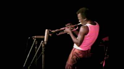 I had the jazz station on
and the guy was like: - Miles Davis: Birth of the Cool