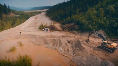 The settling pond's
stronger dikes should mean - Gold Rush