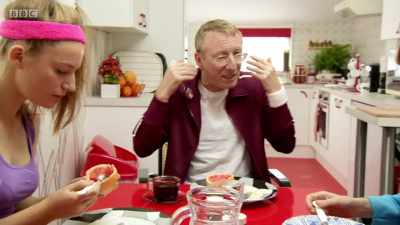 - I think you better go to the doctor. 
- LAUGHTER - Back in Time for Dinner