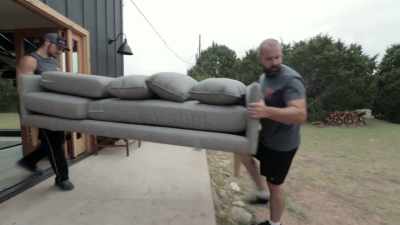 I think this black leather
couch is really gonna - Fixer Upper: Behind the Design