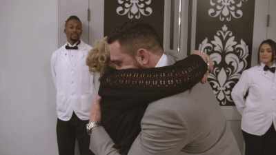 I think he cares a lot for her, - Love Is Blind