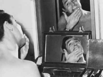 I think he felt he was
there alone on the edge, - Becoming Cary Grant