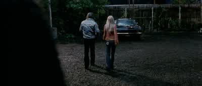 I think you got Mike laid tonightLookin' good Cannonball RunHe's just giving me a rideOh no doubt Have a nice rideLook double fucksuh uh I am not gonna fuck himI can hear youHe's old enough to be my dad I can still hear youBye Bye bye - Death Proof