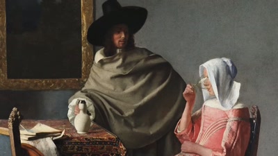 I think he's showing us she thinks
she's in control, but she's not. - Vermeer: The Greatest Exhibition